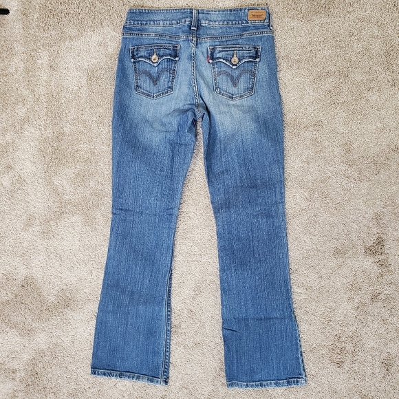 Levi's 526 Women's Size 8 Slender Boot Cut Jeans Blue Denim EUC - Picture 9 of 10